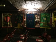 Banners on display at Islington Mill.jpg